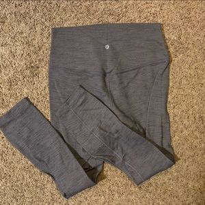 Grey Lululemon align leggings size 8 barely worn